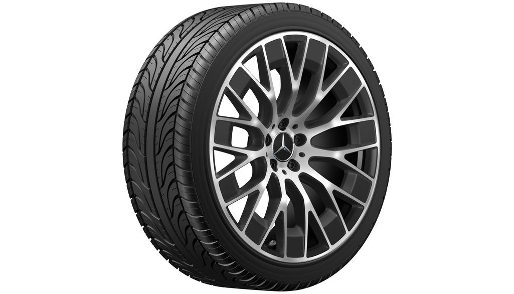 AMG-multispaaks velg, 53,3 cm (21 inch), gelakt, 275/40 R21/, matzwart, A29440115007X36 AMG-multispaaks velg, 53,3 cm (21 inch), gelakt, 275/40 R21/, matzwart, A29440115007X36