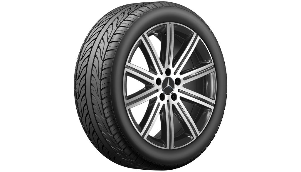 10-spaaks velg, 48,3 cm (19 inch), hoogglans, V-Klasse/EQV/Vito/eVito, 245/45 R19/, zwart, A44740156007X23 10-spaaks velg, 48,3 cm (19 inch), hoogglans, V-Klasse/EQV/Vito/eVito, 245/45 R19/, zwart, A44740156007X23