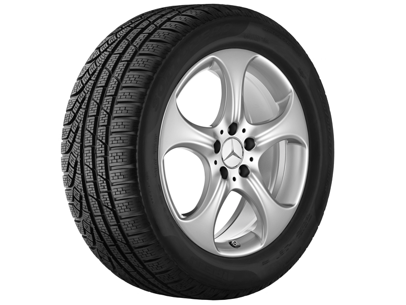 5-spoke wheel, 45.7 cm (18-inch), E-Class, 245/40 R18/, vanadium silver, A21240160027X45