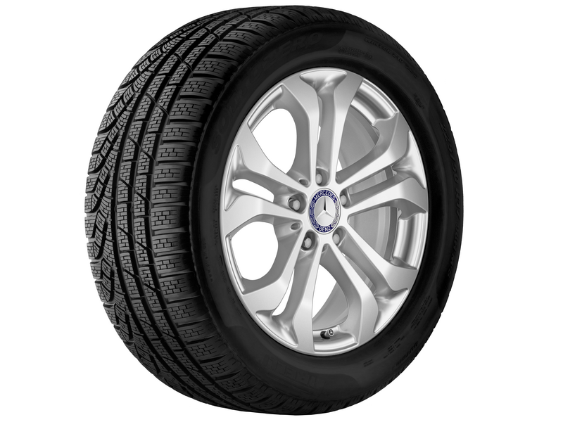 5-twin-spoke wheel, 43.2 cm (17-inch), GLC, 235/65 R17/, vanadium silver, A25340106007X45