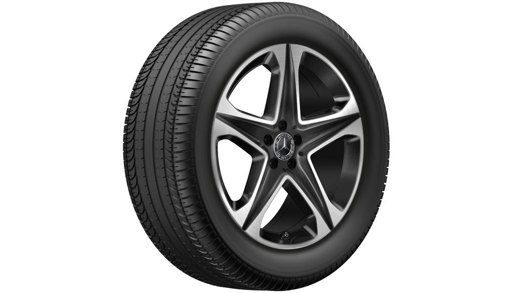 5-spaaks velg, 50,8 cm (20 inch), hoogglans, GLE, 275/50 R20/, zwart, A16740122007X23