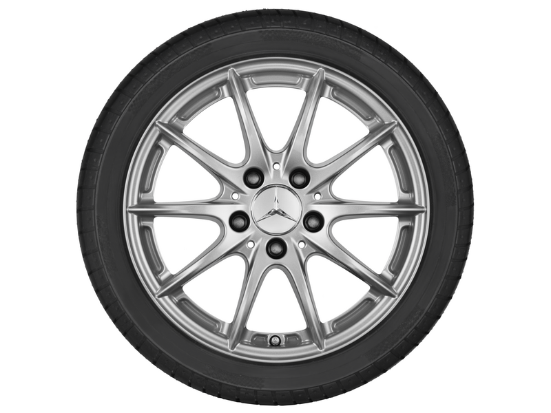 10-spoke wheel, 43.2 cm (17 inch), M-GLE-Class, 235/65 R17/, titanium silver, A16640105029765