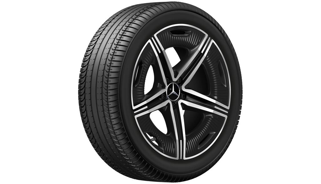Cerchio AMG a 5 doppie razze, 50,8 cm (20 pollici), lucido, EQS, 255/45 R20/, nero, A29740123007X23 Cerchio AMG a 5 doppie razze, 50,8 cm (20 pollici), lucido, EQS, 255/45 R20/, nero, A29740123007X23