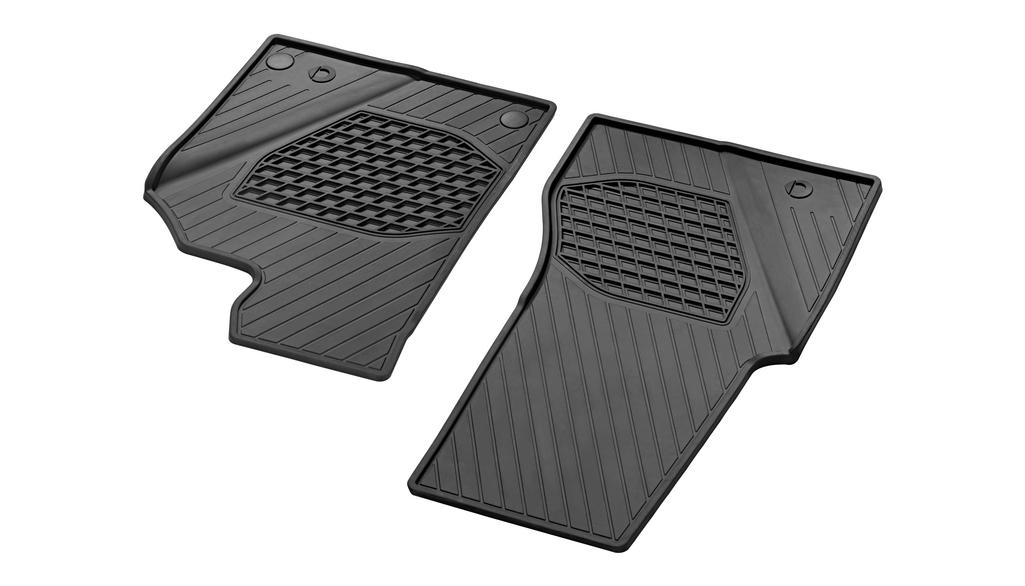 All-weather mats, driver/passenger mat, 2-piece, smart, black, A45368022049G33