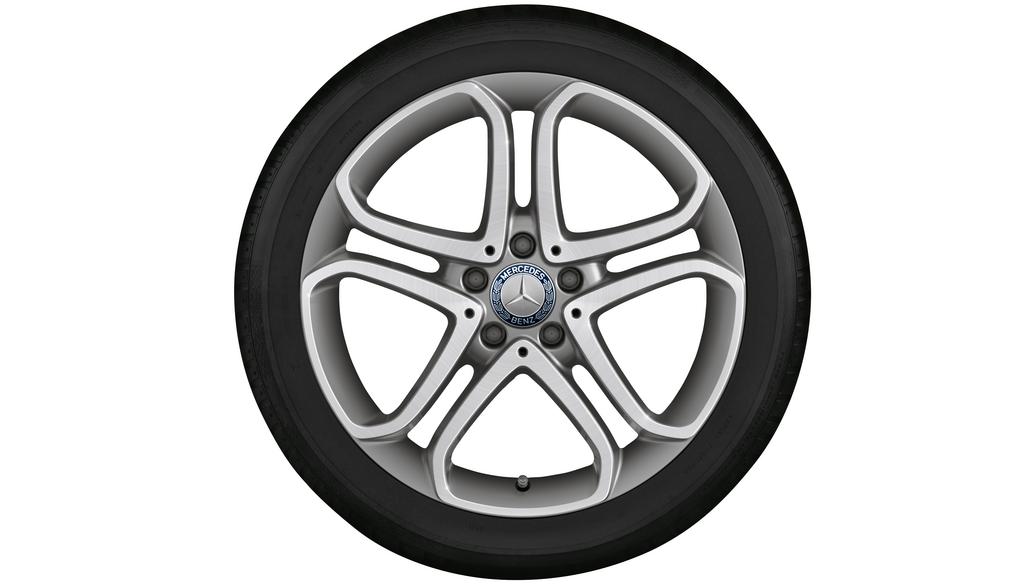 5-twin-spoke wheel, 45.7 cm (18-inch), high-sheen, CLS, 255/40 R18/, gray Himalaya, A21840123027X21 5-twin-spoke wheel, 45.7 cm (18-inch), high-sheen, CLS, 255/40 R18/, gray Himalaya, A21840123027X21