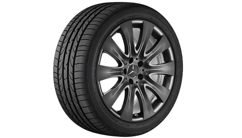 10-spoke wheel, 48.3 cm (19 inch), CLS, 285/30 R19/, gray Himalaya, A21840128027756 10-spoke wheel, 48.3 cm (19 inch), CLS, 285/30 R19/, gray Himalaya, A21840128027756
