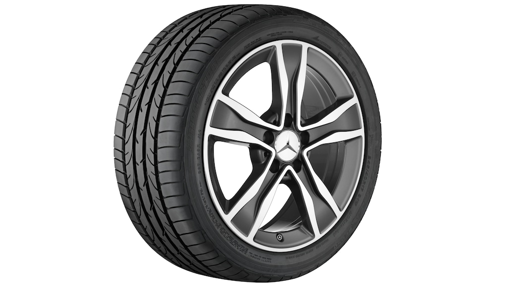 5-spaaks wiel Tremolit-metallic gepolijst, Continental, WinterContact TS 850 P MO, 225/50 R17 94H, Winter, Q440141112190