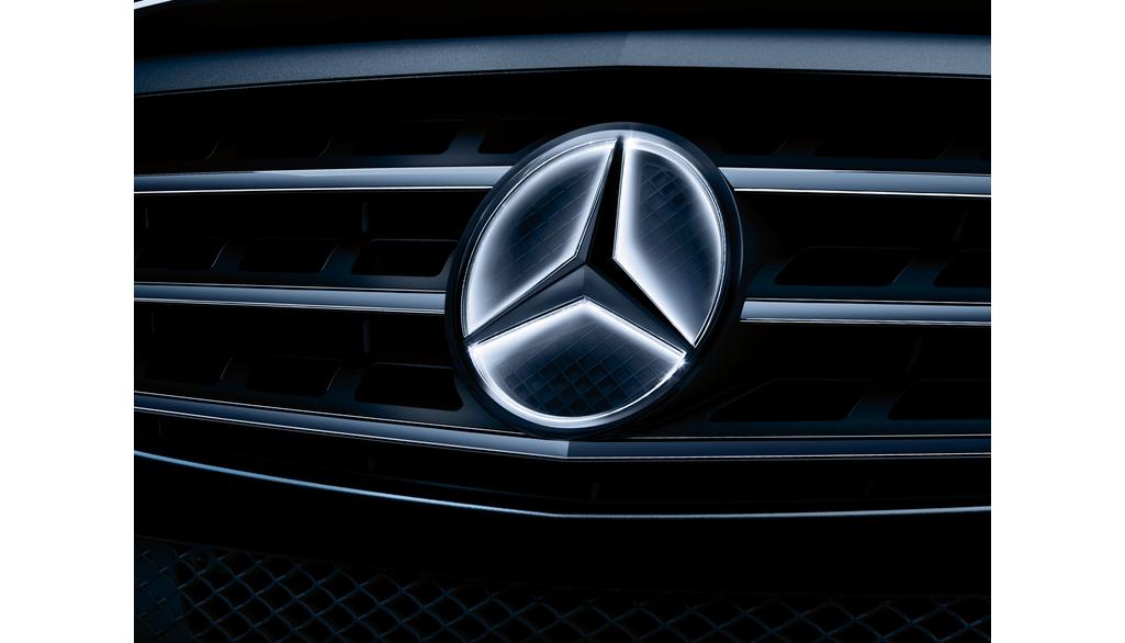 Mercedes Stern beleuchtet, Kabelsatz, kurz, C-Klasse, schwarz, A2058201501