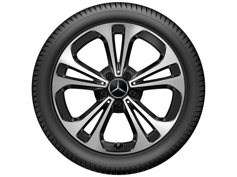 5-twin-spoke wheel, gloss black, Goodyear, UltraGrip Performance G1 MO, 225/45 R18 95H XL, winter, Q44014141056A