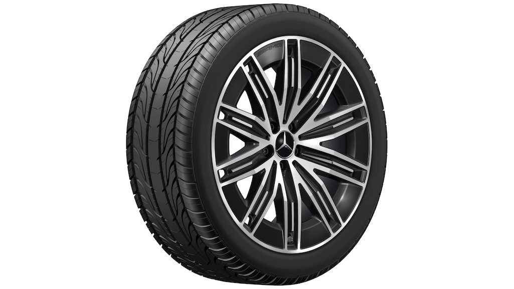 AMG Vielspeichen-Rad, 53,3 cm (21 Zoll), glanzgedreht, EQS, 285/45 R21/, schwarz, A29640117007X23