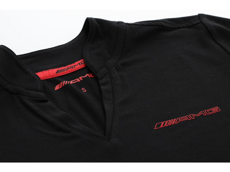 AMG Poloshirt Damen, schwarz / rot, B66958891