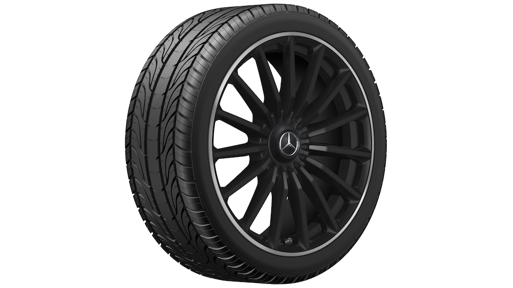 AMG multi-spoke wheel, black matt, Michelin, Pilot Alpin 5 SUV MO1, 285/45 R22 114V XL, winter, Q440301510900