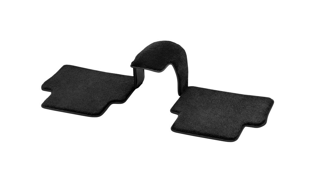 EXCLUSIVE velour mats, rear with cardan tunnel mat, 3-piece, E-Class/ CLS, black, A21368086069K26