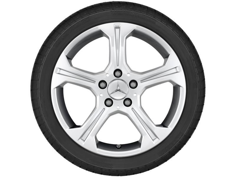 5-Speichen-Rad, 43,2 cm (17 Zoll), GLK, 235/60 R17/, titansilber, A20440100049765