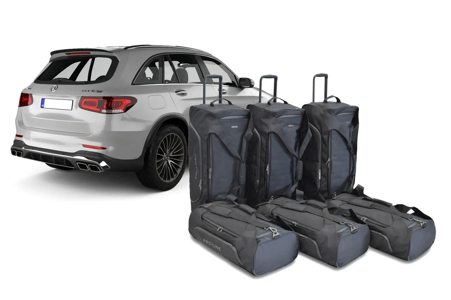 Reistassenset geschikt voor Mercedes-Benz GLC (X253) 2015-2022 Pro.Line - Zwart, CB-M21701SP Reistassenset geschikt voor Mercedes-Benz GLC (X253) 2015-2022 Pro.Line - Zwart, CB-M21701SP