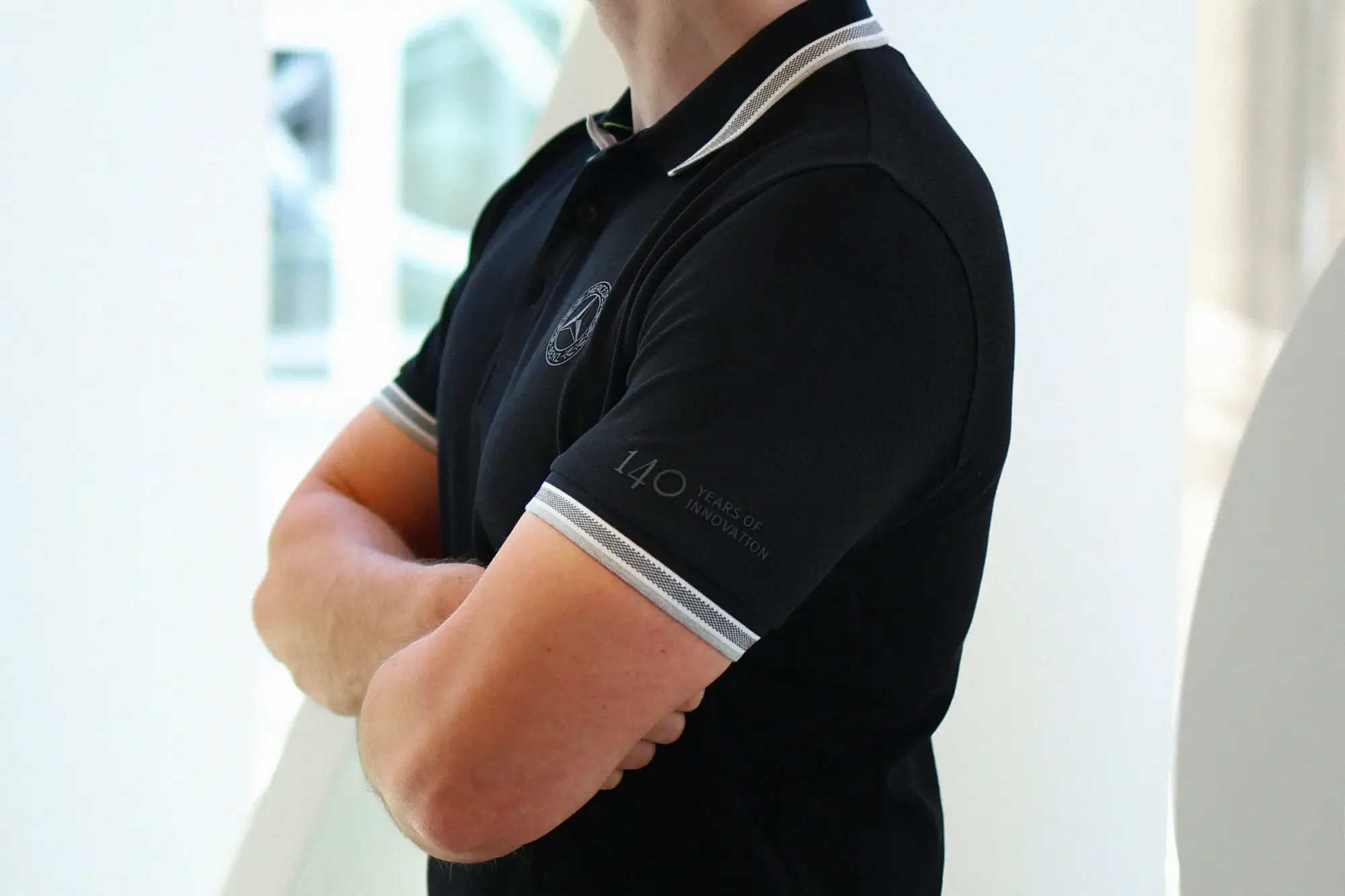 Poloshirt Herren, 140 Jahre, schwarz, XS, B67960341