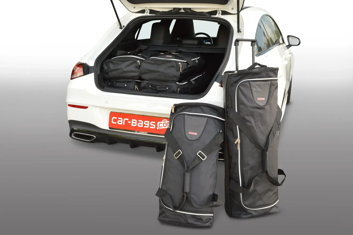 Travel bag set suitable for Mercedes-Benz CLA Shooting Brake (X118) 2019-today estate - black, CB-M26301S Travel bag set suitable for Mercedes-Benz CLA Shooting Brake (X118) 2019-today estate - black, CB-M26301S