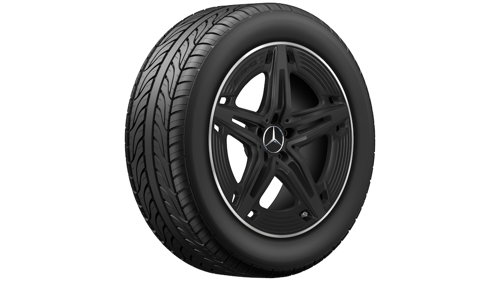 AMG 5-spaaks velg, 48,3 cm (19 inch), hoogglans, A-Klasse, 245/35 R19/, zwart, A17740144007X71
