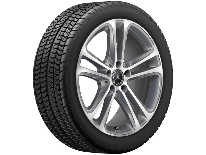 5-twin-spoke wheel, 45.7 cm (18 inch), high-sheen, C-Class, 225/45 R18/, tremolit-metallic, A20640164007X44