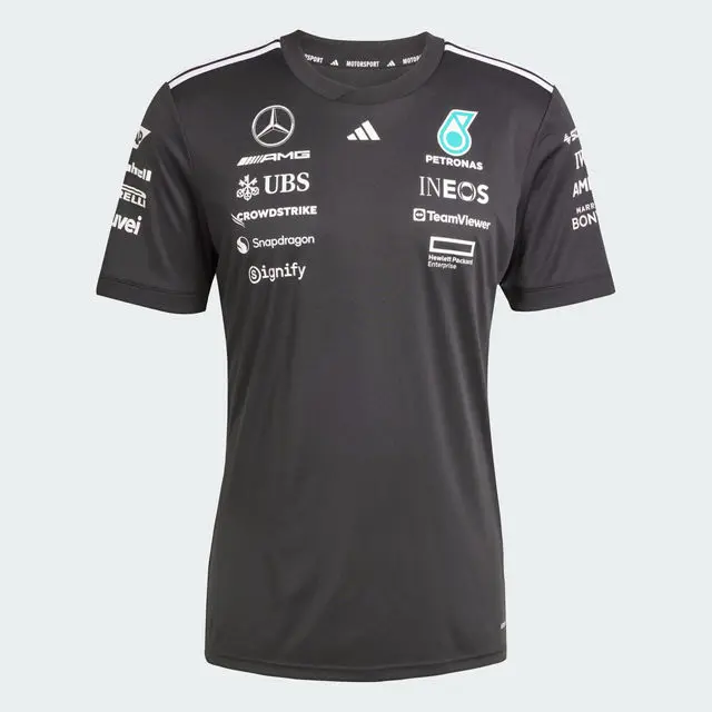 T-shirt men, driver, Mercedes-AMG F1, white, XXXL, B67998297, black, B67998295