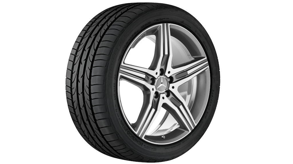 AMG 5-Speichen-Rad, 50,8 cm (20 Zoll), glanzgedreht, S-Klasse, 275/35 R20/, titangrau, A22240113007X21