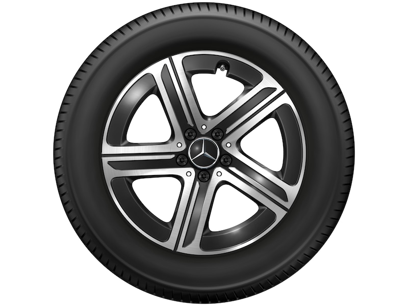 5-Speichen-Rad Schwarz Glanzgedreht, Hankook, Ventus S1 Evo3 MO, 225/55 R18 102Y XL, Sommer, Q440243110130