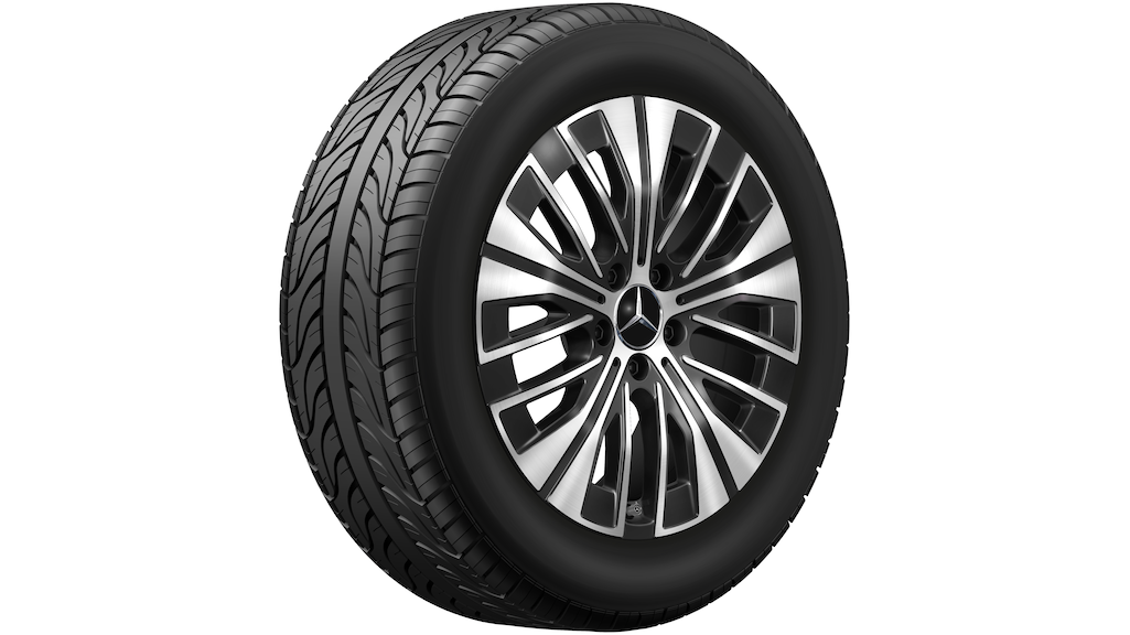 5 Driespaaks velg, 45,7 cm (18 inch), EQB/ EQA, 235/55 R18/, zwart, A24340118007X23 5 Driespaaks velg, 45,7 cm (18 inch), EQB/ EQA, 235/55 R18/, zwart, A24340118007X23
