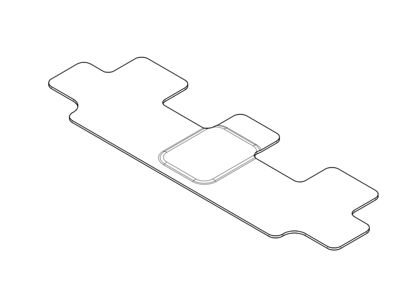 Veloursmatten Fahrgastraum, 3. Sitzreihe, 1-teilig, T-Klasse/ EQT, schwarz, A42068426009J74
