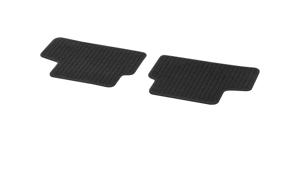 Rep mats CLASSIC, rear, 2-piece, B-Class/ GLA, black, A24768073029G32