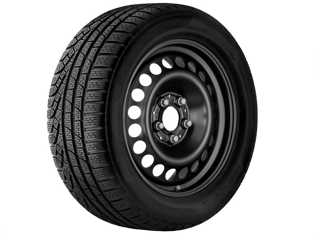 Stahl-Rad Schwarz, Continental, ContiWinterContact TS 830 P MO, 195/65 R15 91T, Winter, Q4401111103700J2020
