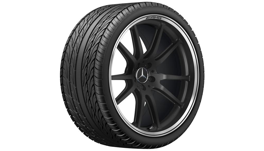 AMG forged wheel in 10-spoke design black matt rim flange polished, Pirelli, P Zero Winter MO1, 315/30 R21 105W XL, Winter, Q440141713970