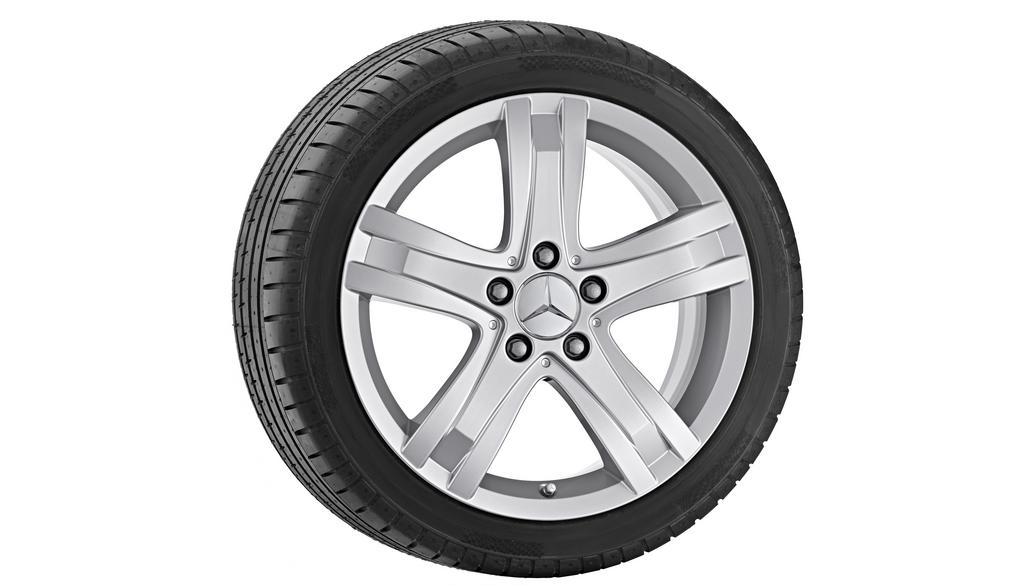 5-spoke wheel, Sadeya, 43.2 cm (17-inch), GLK, 235/60 R17/, titanium silver, A20440155029765