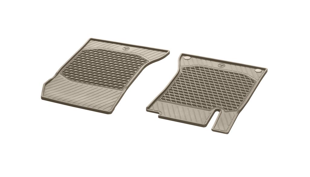 CLASSIC all-weather mats, driver/passenger mat, 2-piece, S-Class, silk beige, A22268076058S85