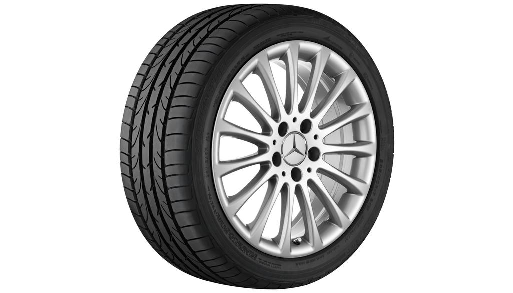 15-spaaks velg, 43,2 cm (17 inch), SLK-SLC, 225/45 R17/, titaanzilver, A17240104029765 15-spaaks velg, 43,2 cm (17 inch), SLK-SLC, 225/45 R17/, titaanzilver, A17240104029765