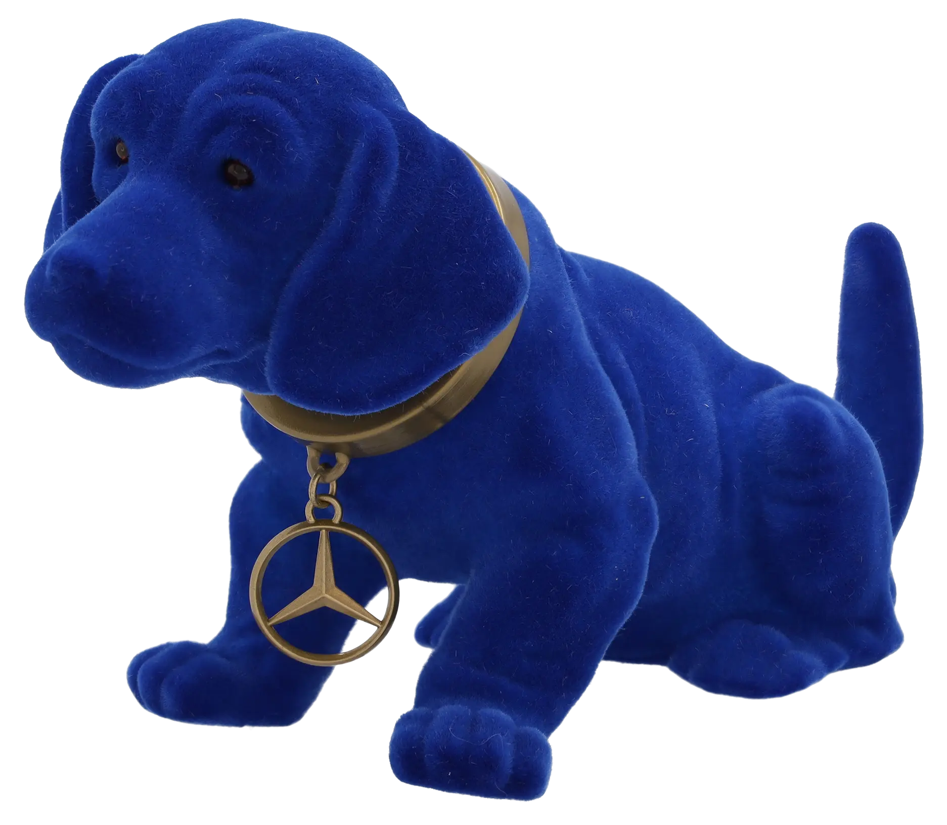 Wackeldackel, klein, blau, Kunststoff, B66041802