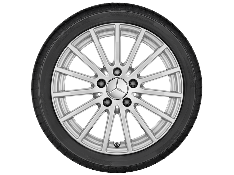 Vielspeichen-Rad, 40,6 cm (16 Zoll), C-Klasse, 225/55 R16/, vanadiumsilber, A20540126027X45