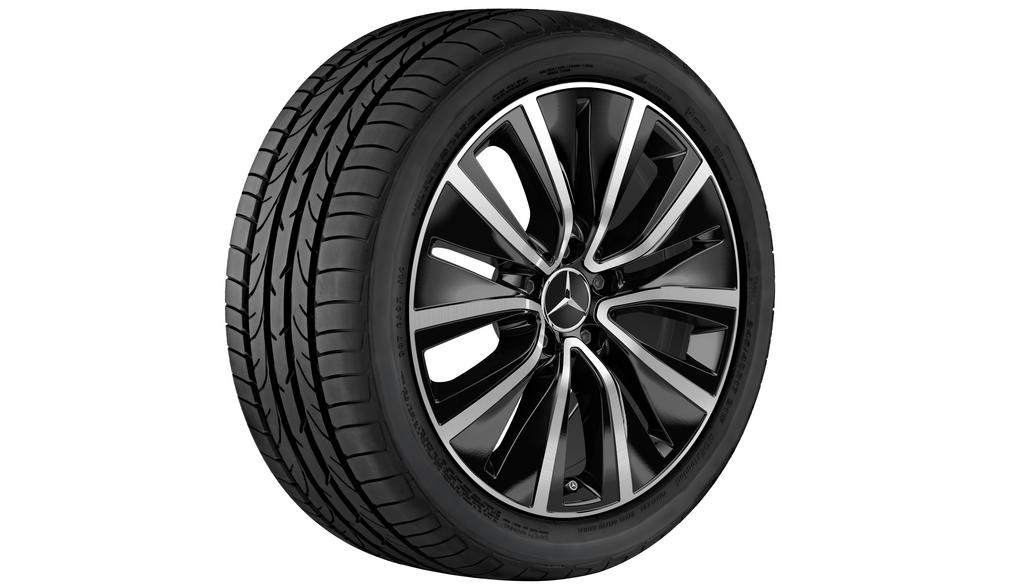 10-gaats velg, 45,7 cm (18 inch), hoogglans, CLS, 245/45 R18/, zwart, A25740107007X23