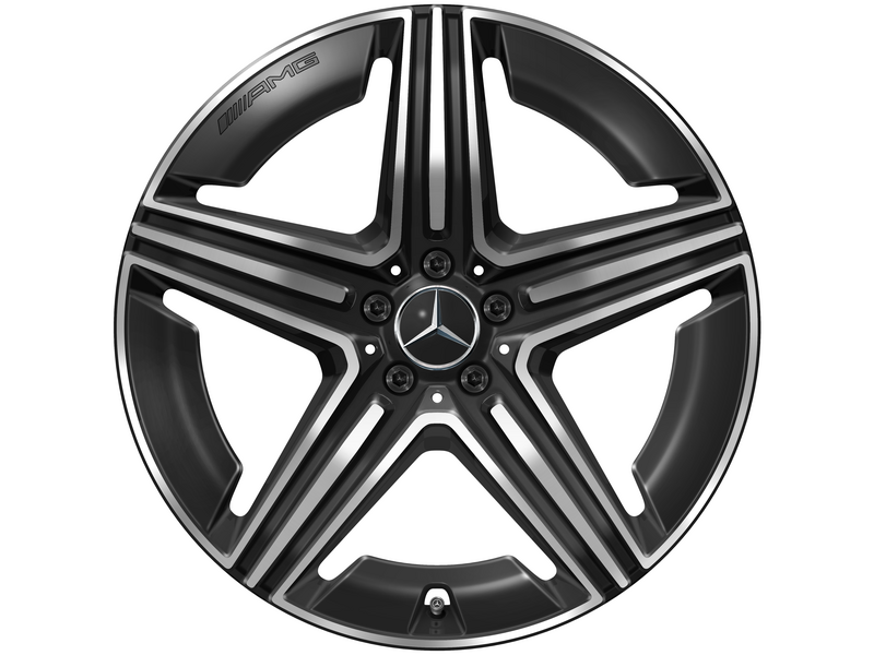 AMG 5-Doppelspeichen-Rad, 53,3 cm (21 Zoll), glanzgedreht, GLE, 315/40 R21/, schwarz, A16740144017X23