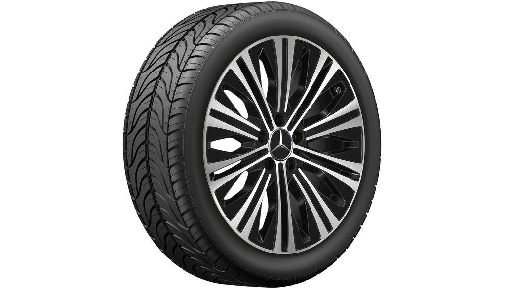 10-spaaks velg, 45,7 cm (18 inch), hoogglans, CLA/B-Klasse/A-Klasse, 225/45 R18/, zwart, A17740133007X23