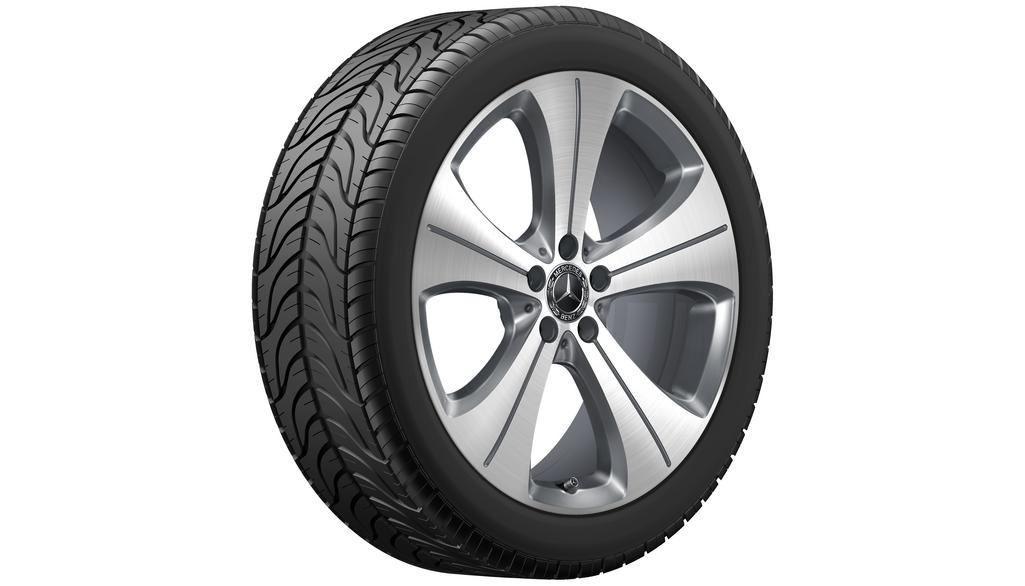 5-Loch-Rad, 50,8 cm (20 Zoll), glanzgedreht, GLB/ GLA, 235/45 R20/, tremolit-metallic, A24740137007X44 5-Loch-Rad, 50,8 cm (20 Zoll), glanzgedreht, GLB/ GLA, 235/45 R20/, tremolit-metallic, A24740137007X44