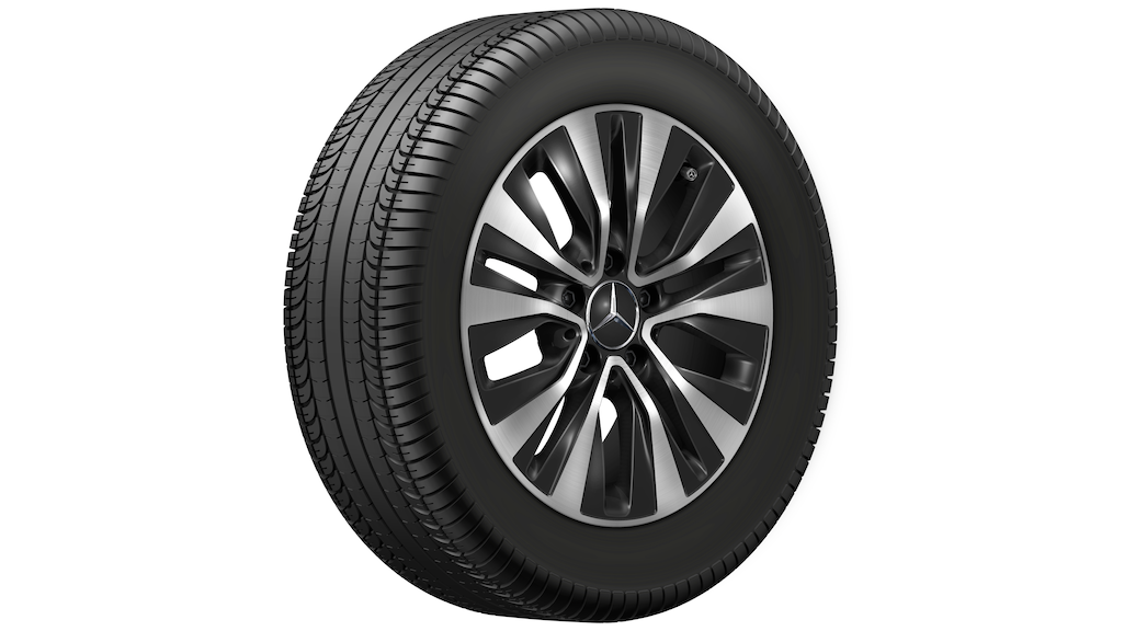 5-twin-spoke wheel, Aero, gloss black, Michelin, Alpin 5 MO, 205/60 R16 92H, winter, Q440141512940G22021