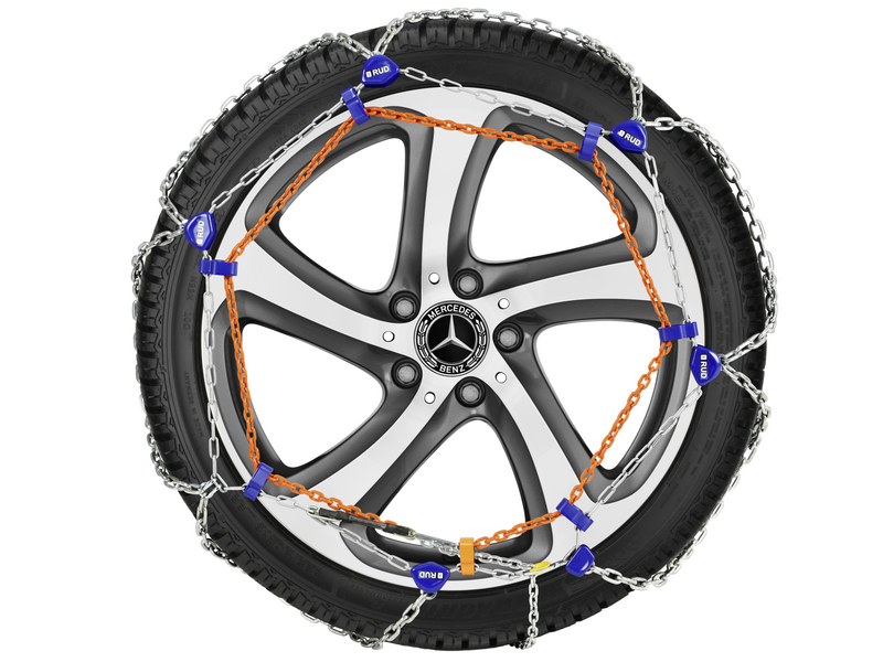 Snow chain, RUD-matic, without gripping bars, Classic - track cross 4x12, S-Class/ EQE, B67550052