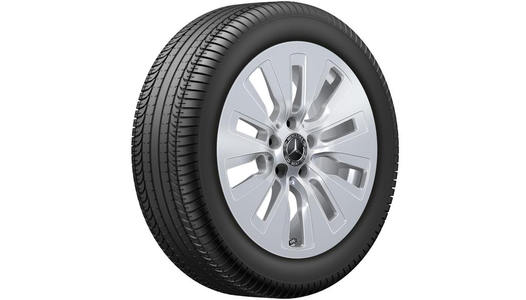 10-gaats velg, 43,2 cm (17 inch), C-Klasse, 205/55 R17/, vanadiumzilver, A206401007X45 10-gaats velg, 43,2 cm (17 inch), C-Klasse, 205/55 R17/, vanadiumzilver, A206401007X45