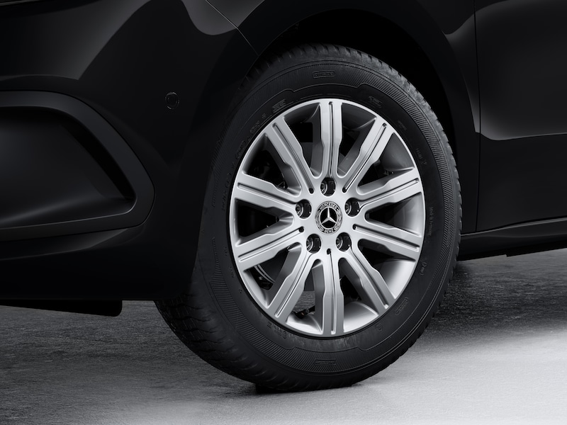 Mercedes-Benz Original Sommer-Komplettrad 10-Speichen vanadiumsilber , Continental, EcoContact 6, 205/60 R16 96 H XL, Sommer, Q440281110230
