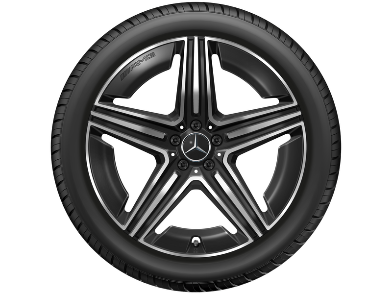 AMG 5-Doppelspeichen-Rad, 53,3 cm (21 Zoll), glanzgedreht, GLE, 315/40 R21/, schwarz, A16740144017X23