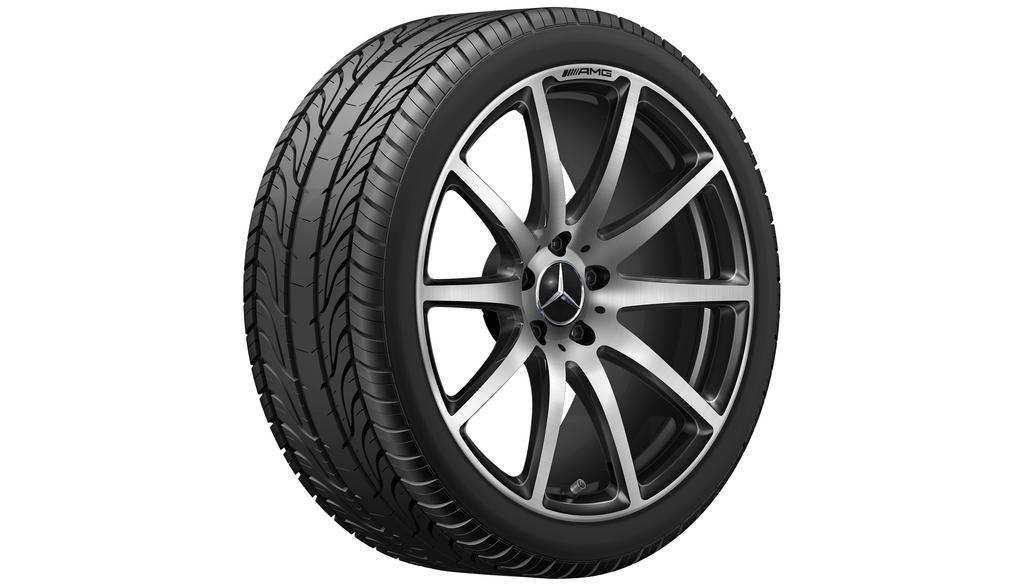 AMG Schmiederad im 10-Speichen-Design, 50,8 cm (20 Zoll), SL, 285/30 R20/, schwarz, A23140123027X23 AMG Schmiederad im 10-Speichen-Design, 50,8 cm (20 Zoll), SL, 285/30 R20/, schwarz, A23140123027X23