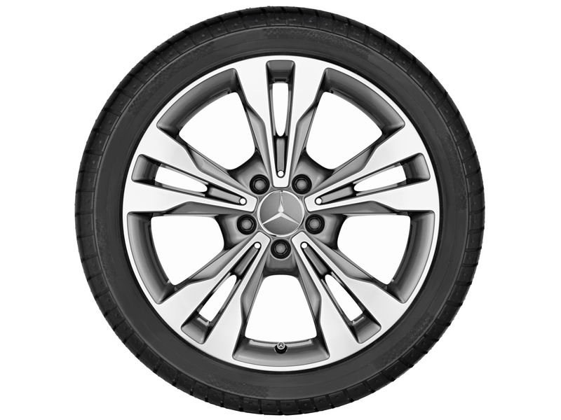 5-Doppelspeichen-Rad, 45,7 cm (18 Zoll), glanzgedreht, V-Klasse/EQV/ Vito/eVito, 245/45 R18/, tremolit-metallic, A44740144007X44