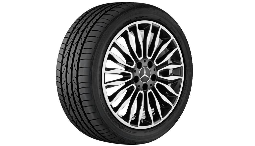 10-dubbelspaaks velg, 45,7 cm (18 inch), hoogglans, V-Klasse/EQV/Vito/eVito, 245/45 R18/, zwart, A44740137007X23 10-dubbelspaaks velg, 45,7 cm (18 inch), hoogglans, V-Klasse/EQV/Vito/eVito, 245/45 R18/, zwart, A44740137007X23