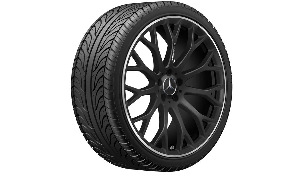 Cerchio AMG a raggi incrociati, 53,3 cm (21 pollici), SL, 305/30 R21/, nero opaco, A23240128007X71 Cerchio AMG a raggi incrociati, 53,3 cm (21 pollici), SL, 305/30 R21/, nero opaco, A23240128007X71
