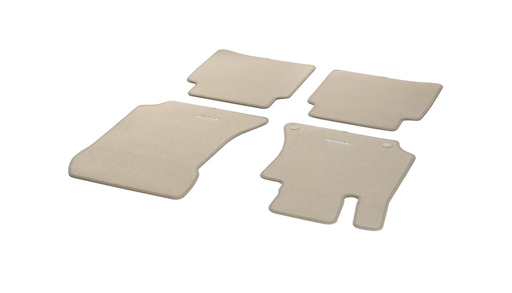 CLASSIC velour mats, set, 4-piece, E-Class/ CLS, almond beige, A21268087018P90
